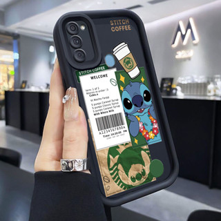SAMSUNG HP 手機殼適用於三星 Galaxy A11 M11 手機殼新款手機殼矽膠軟殼咖啡圖案手機殼縫線