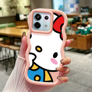 XIAOMI REDMI HP 手機殼適用於小米紅米 Note 13 Pro 5G 手機殼 HP 手機殼大臉貓軟殼矽膠殼