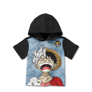 一件兒童連帽衫 T 恤 3D 動漫衣服 BH-OnePiece-2-designWD 適合 1-12 歲