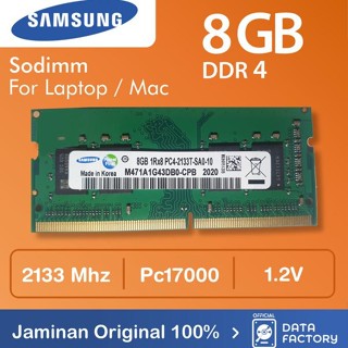 SAMSUNG RAM 筆記本電腦三星 DDR4 8GB SODIMM 2133Mhz PC17000 筆記本記憶體 OR