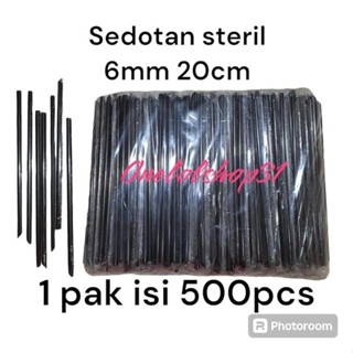 HITAM 無菌吸管 6 毫米 x 20 釐米黑色內容 500 支黑色塑膠吸管 6 毫米 20 釐米無菌