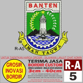 R-A5 LOGO PROV BANTEN PATCH LOGO/徽章 GIB 修訂測試
