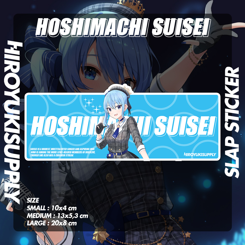 貼紙 Hoshimachi Suisei Hololive Slap 貼紙 JDM