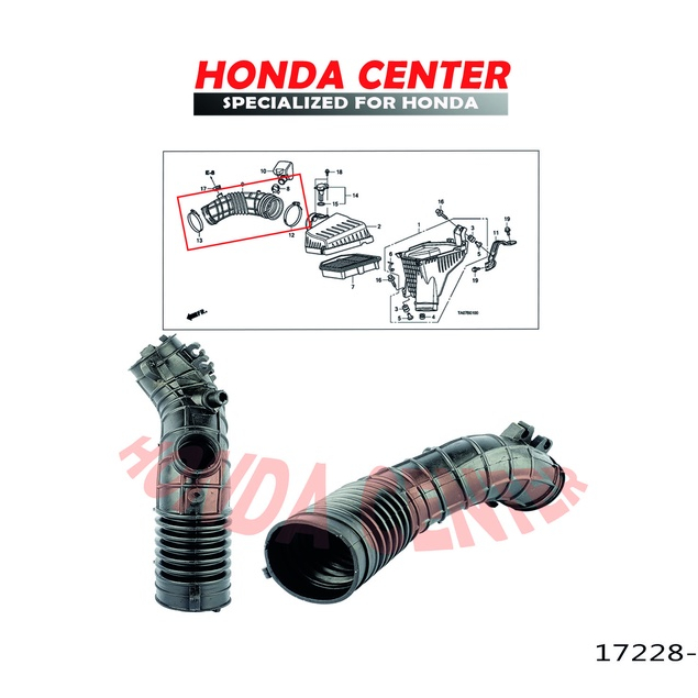 空氣軟管空氣軟管空氣流量後備箱 Honda Accord Cp 2008 2009 2010 2011 2012 200