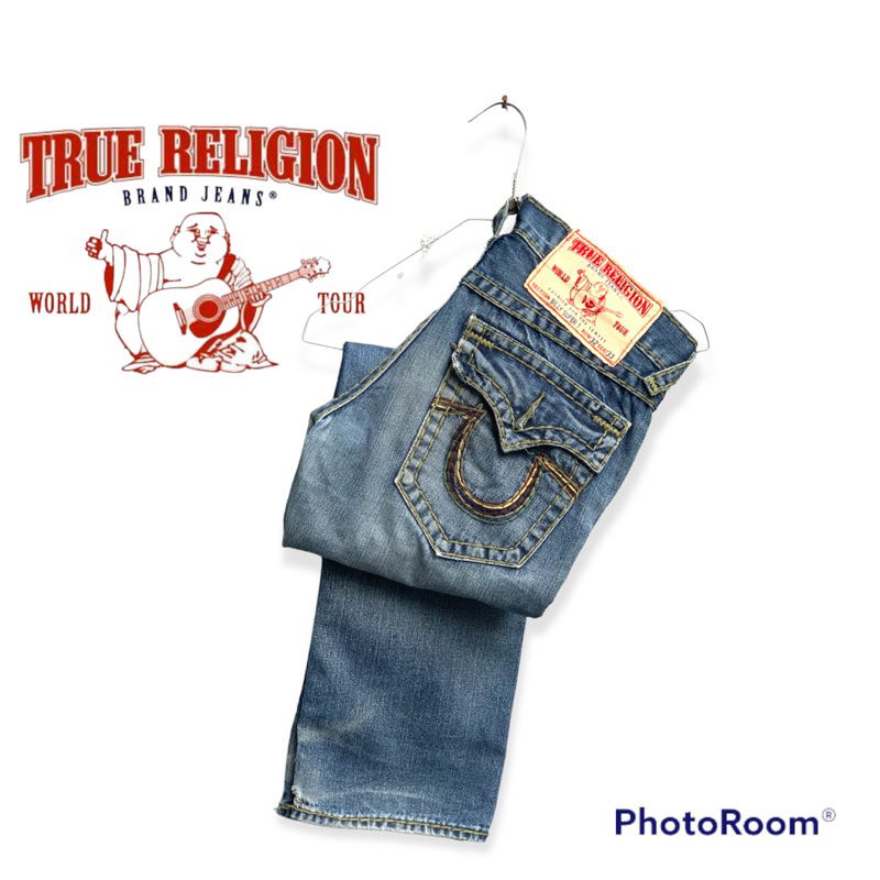 牛仔褲 True Religion Billy Super T 第二款原創牛仔褲修身版型 Nudie 藍色第二款原裝