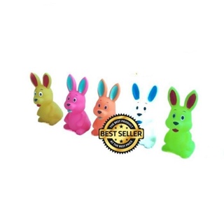 兒童玩具橡膠兔子兒童玩具兒童玩具可聲音5隻相聲