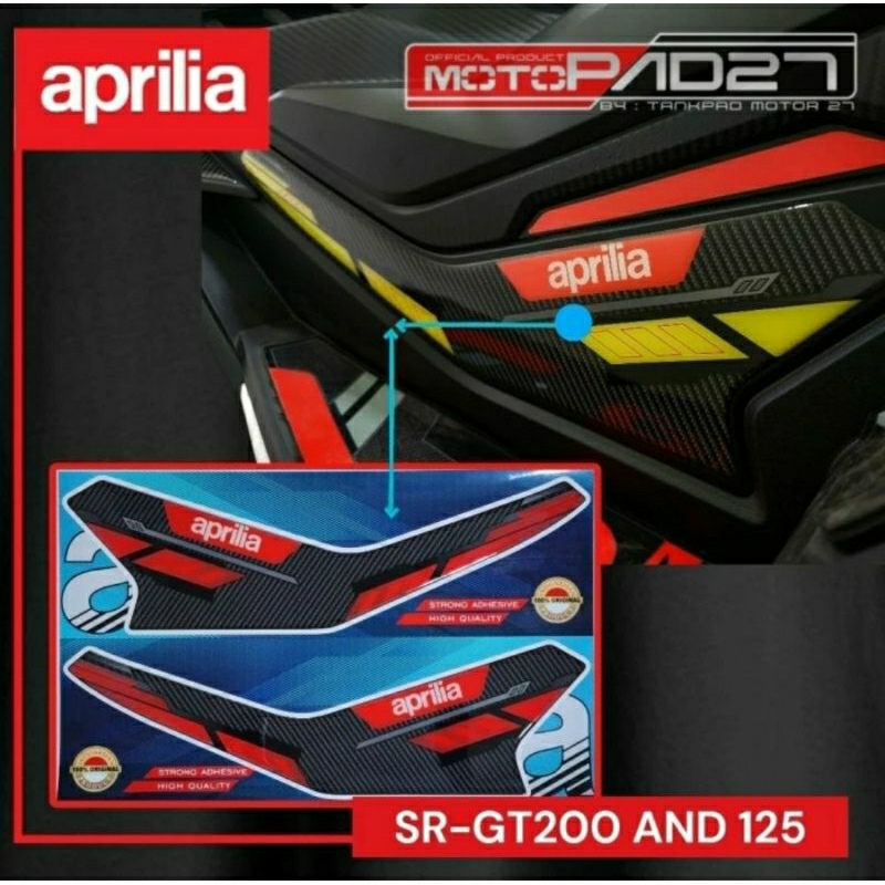 Motopad27 優質樹脂貼紙邊墊 aprillia SR GT200