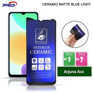 LAYAR HP 鋼化玻璃 REALME 3/3PRO 防刮藍色鋼化軸承藍色陶瓷磨砂防藍光 Rey 螢幕手機螢幕保護膜