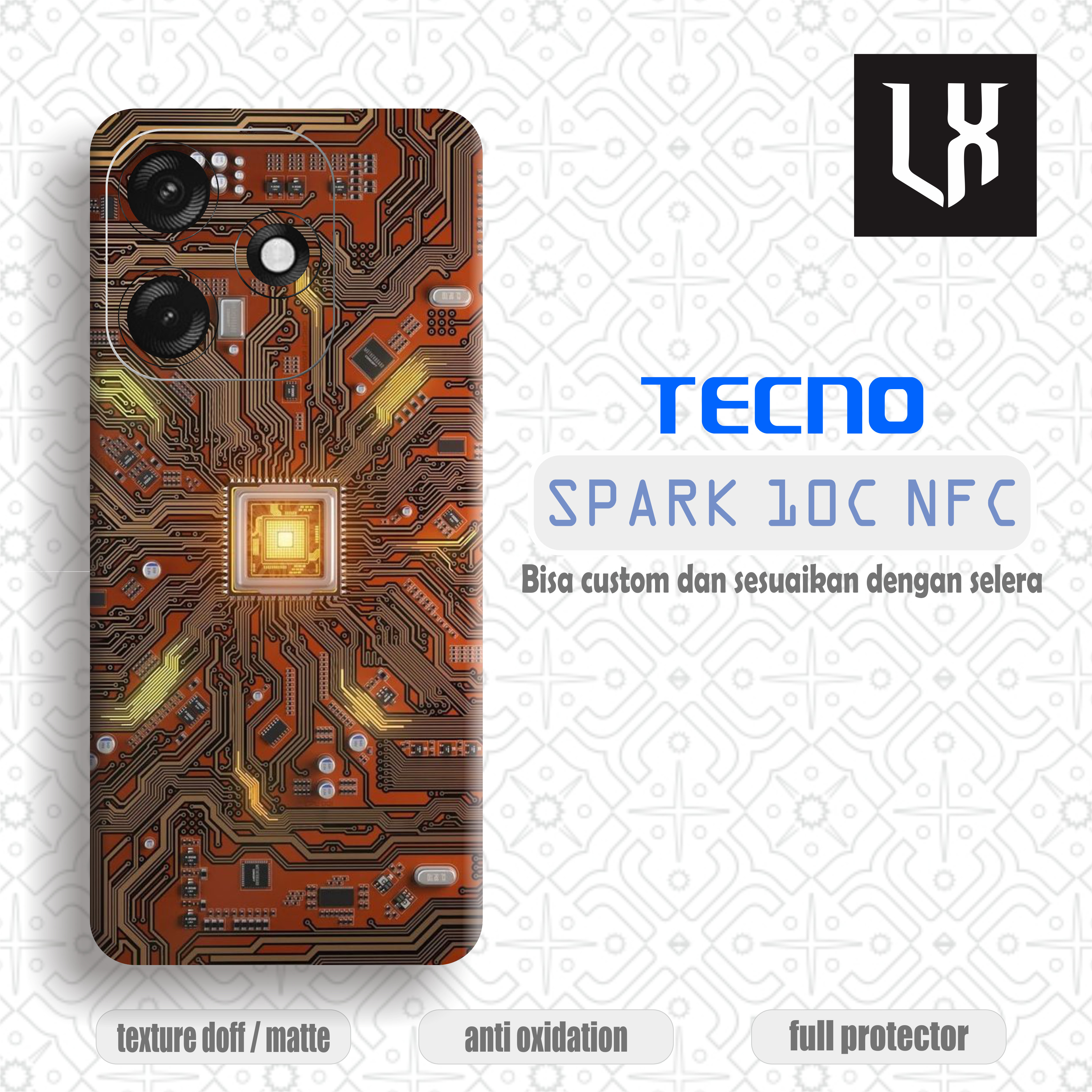 Garskin/外殼/貼紙 Tecno Spark 10c Nfc 變化皮膚保護器