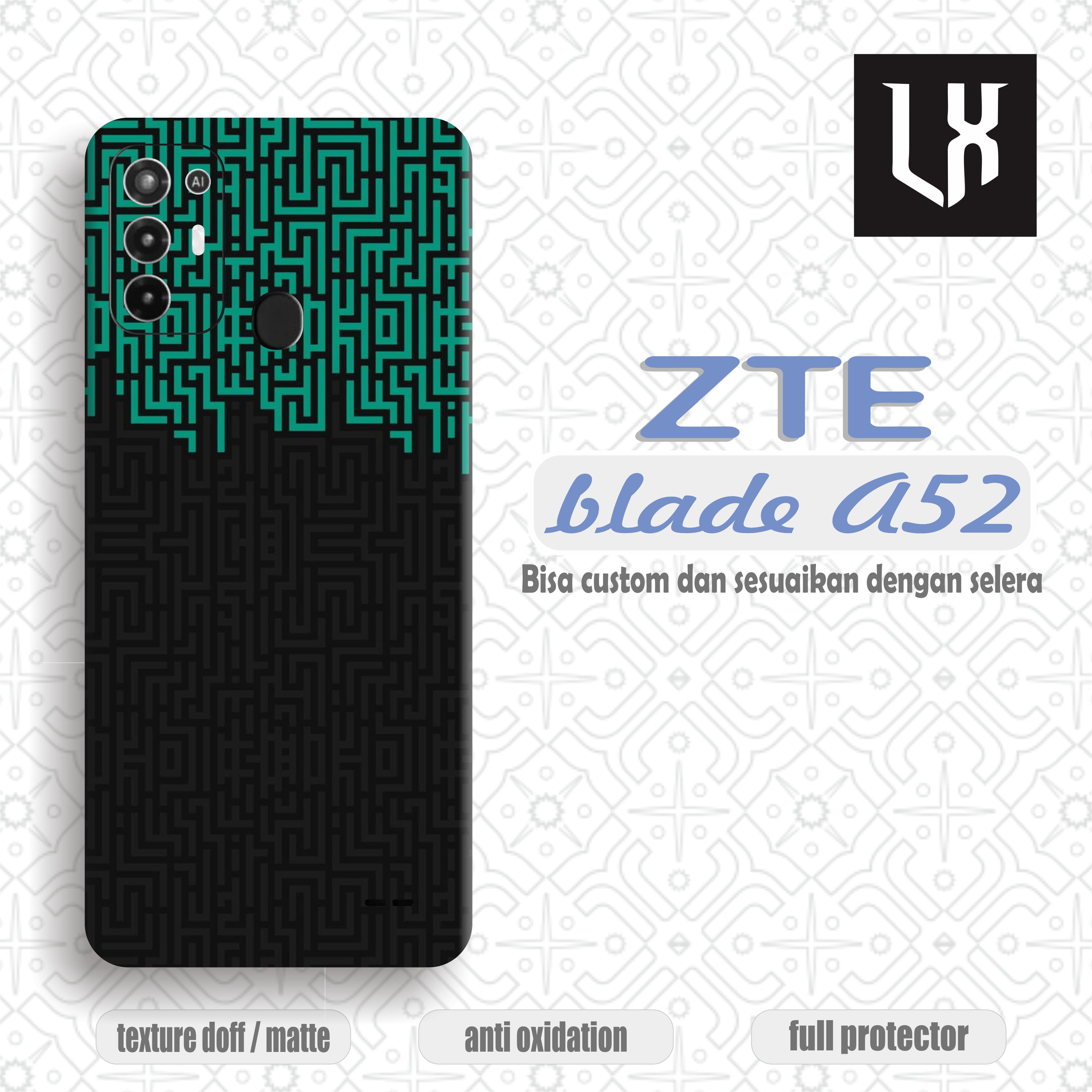 ZTE Garskin/外殼/中興刀片 A52 圖案貼紙