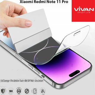 XIAOMI REDMI Vivan 水凝膠小米紅米 Note 11 Pro 5G 防刮原裝水晶透明保護膜螢幕保護全覆蓋