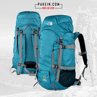 Pakein 50L Keril 山地包背包背帶 50L Tosca 灰色背包徒步旅行露營登山者