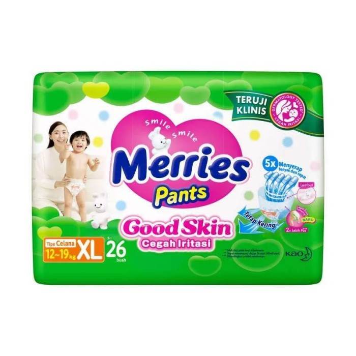 妙而舒 Merries Good Skin Pants XL26 嬰兒褲尿布 26
