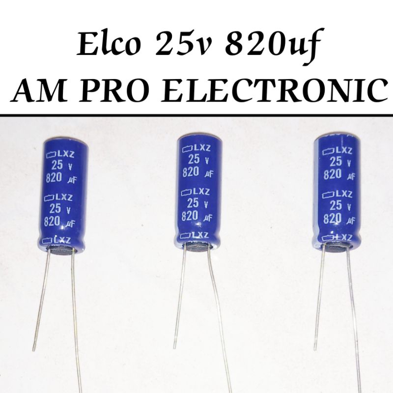 Elco 25v 820uf 更換電池 25v 1000uf 藍色