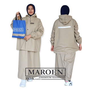 女式雨衣裙 BY MAROEN 厚料防滲 PVC 0.25 強力彈性彈力厚雨衣批發