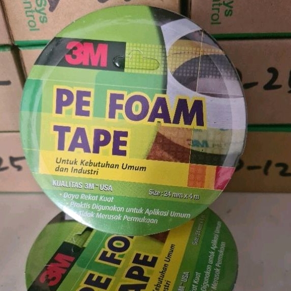 絕緣雙面膠帶 3M 雙面膠帶 PE FOAM 1600TG 24mm 長度 4m 厚度 1mm 原裝 3M