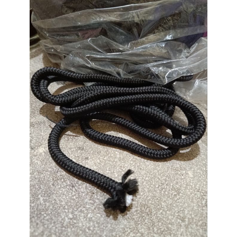 Hitam 黑色編織繩 10 毫米和 8 毫米優質純黑色繩 8 毫米和 10 毫米米