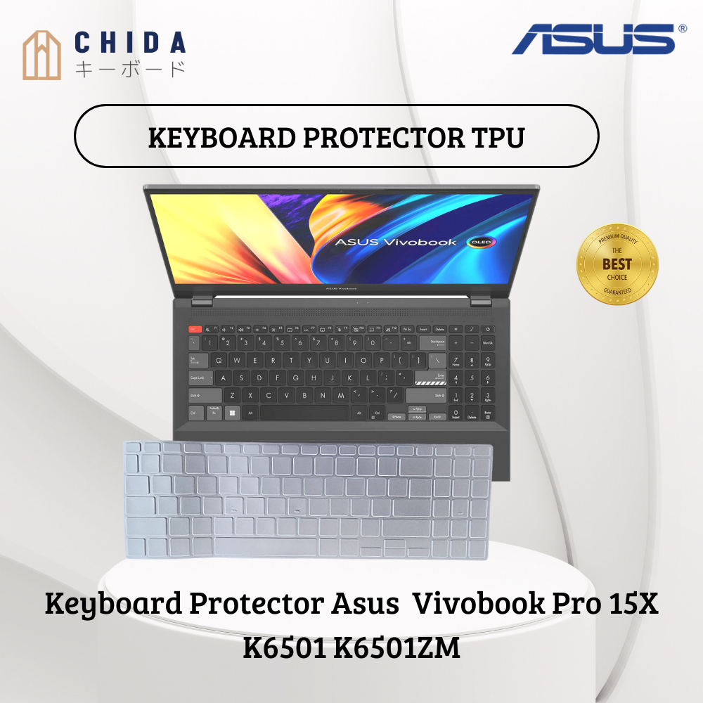 華碩 鍵盤保護膜 Asus OLED Vivobook Pro 15X K6501 K6501M