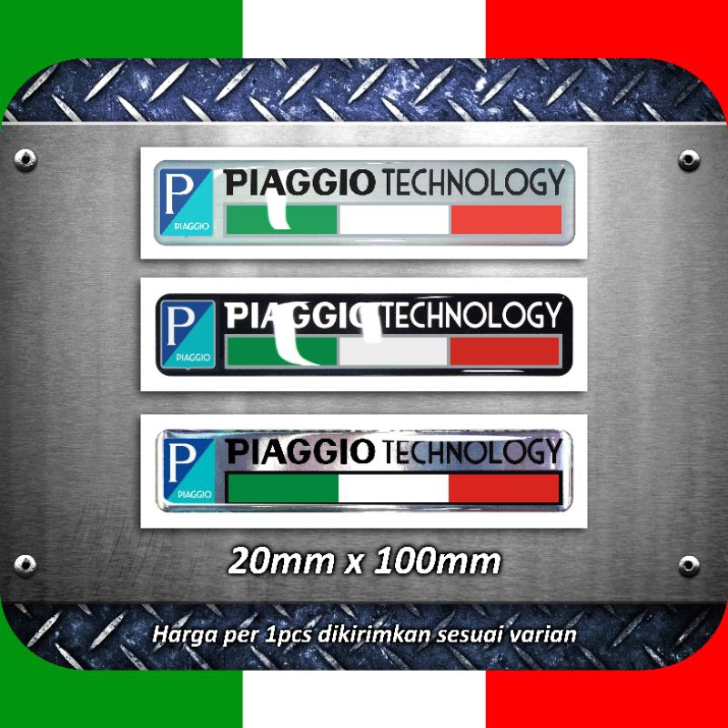Vespa Piaggio 科技壓紋貼紙