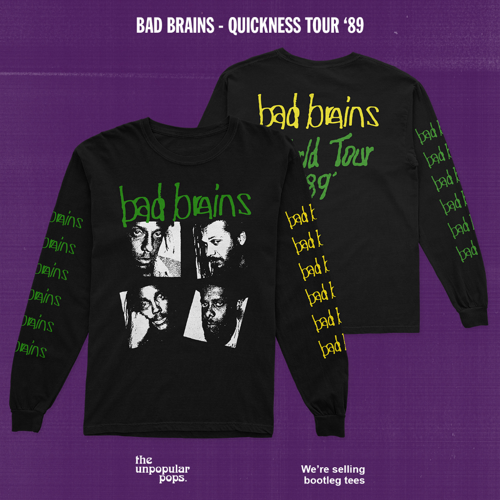 T 恤樂隊 Bad Brains Quickness Tour 長袖性手槍鐵桿朋克