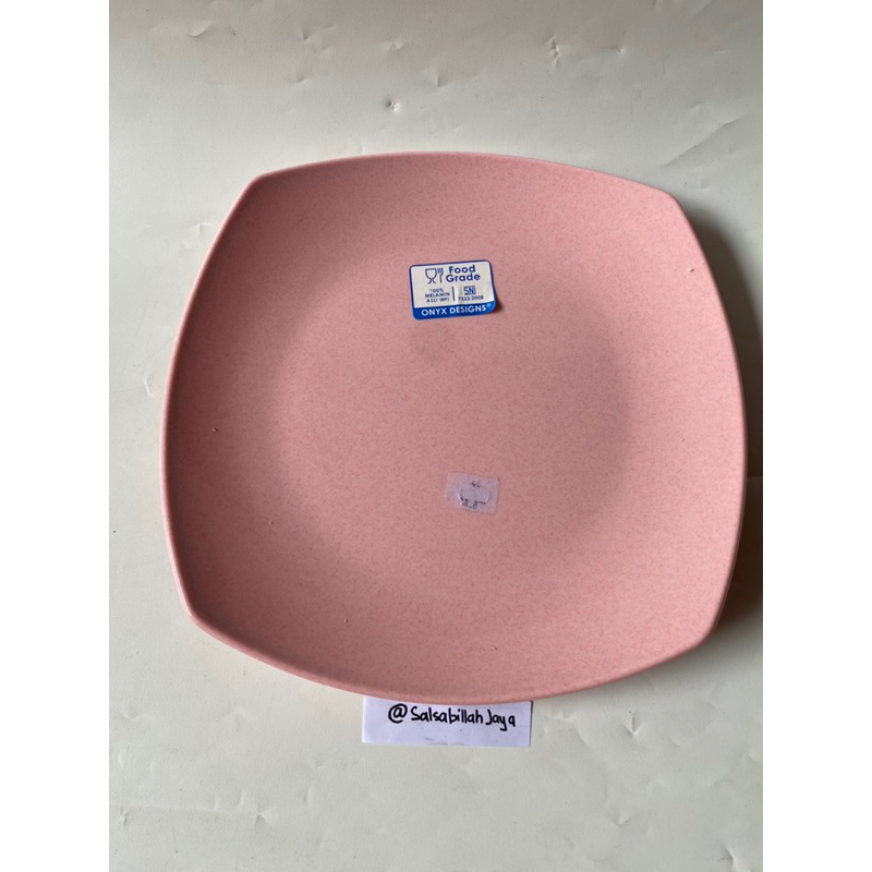 25cm方盤粉色onyx顏色9號1414三聚氰胺方盤餐盤蛋糕配菜