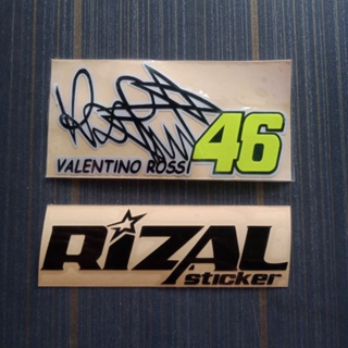 范倫鐵諾 Valentino ROSSI 貼紙切割簽名貼紙 10x5