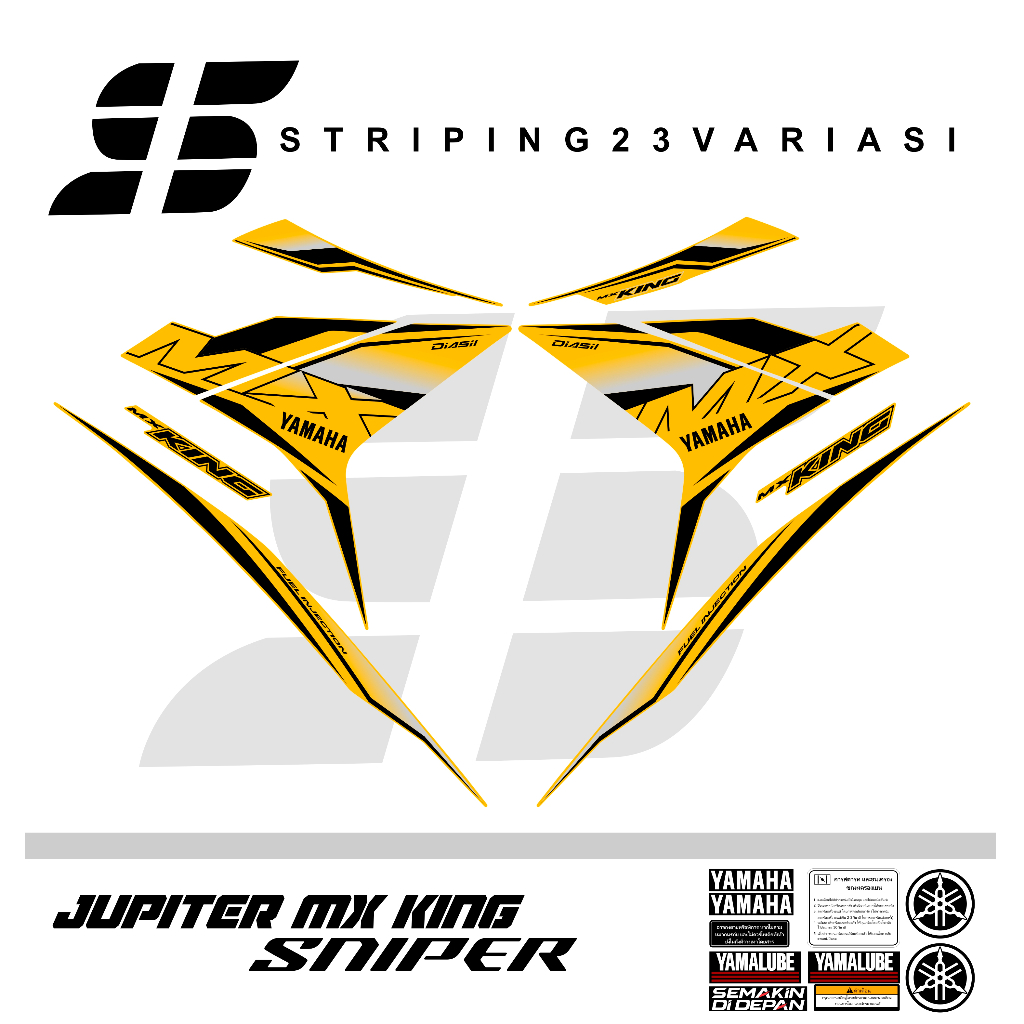 條紋 JUPITER MX KING Y15 ZR 狙擊手 150 圖形第 2 版 030