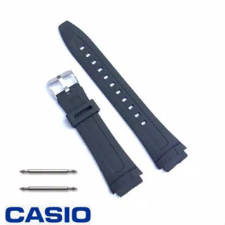 卡西歐錶帶 AW-80 AW-81 AW-82 AW80 AW81 AW82 黑色免費 2 支筆 Casio AW 80