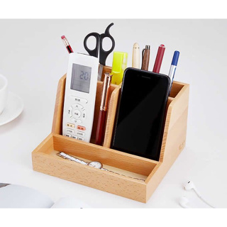 Peralatan 鉛筆盒木製辦公桌收納盒/松木辦公桌收納盒/工具收納盒