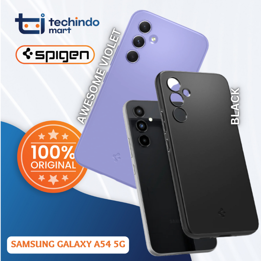 SAMSUNG 手機殼三星 Galaxy A54 5G Spigen Thin Fit 混合超薄保護殼
