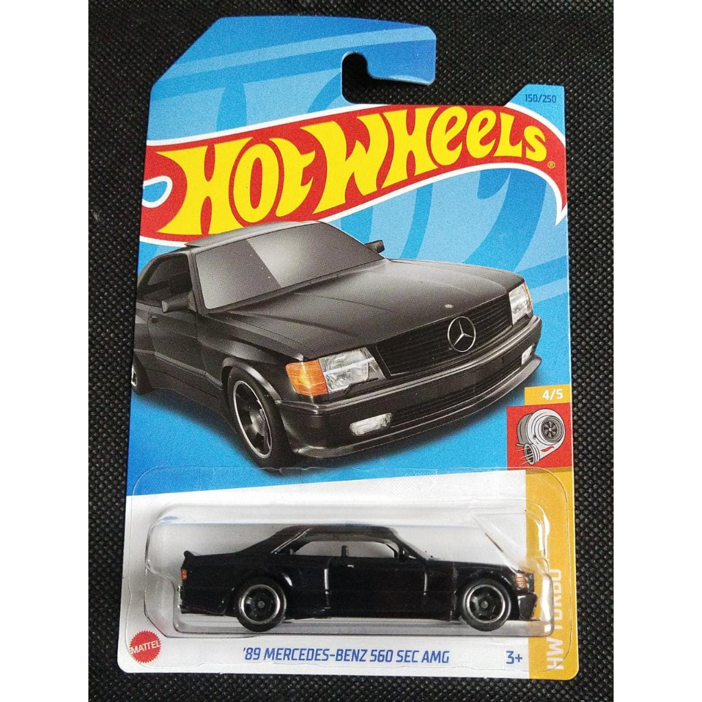 HOT WHEELS Hitam 風火輪 89 MERCEDES-BENZ 560 SEC AMG 黑色