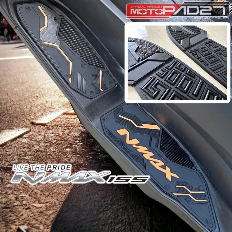 Nmax 摩托車地毯 2020-2024 腳踏墊新 Nmax 2020-2024 橡膠