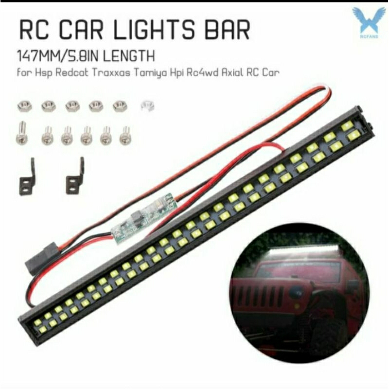 Rc LED 條燈 147mm/5.8in 金屬車頂燈大燈