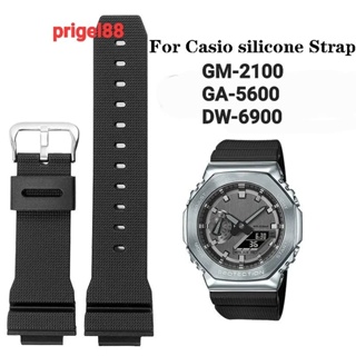 Hitam 卡西歐 G-shock GM 2100 GA-2100 GA-5600 黑色錶帶