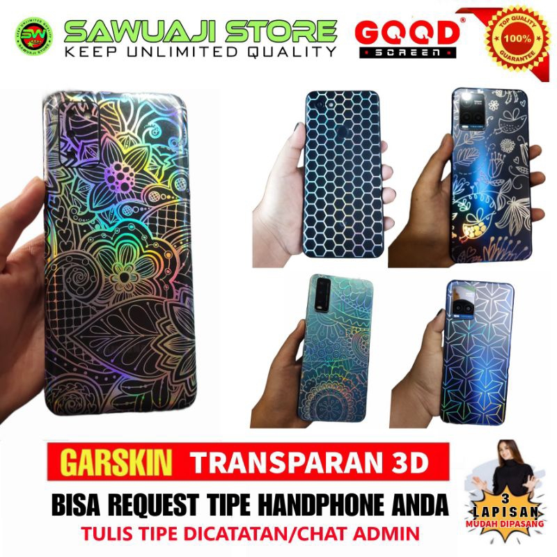 華碩 Garskin/skin Back Protector 全息抗真菌美學可以所有類型的手機 XIAOMI REDMI