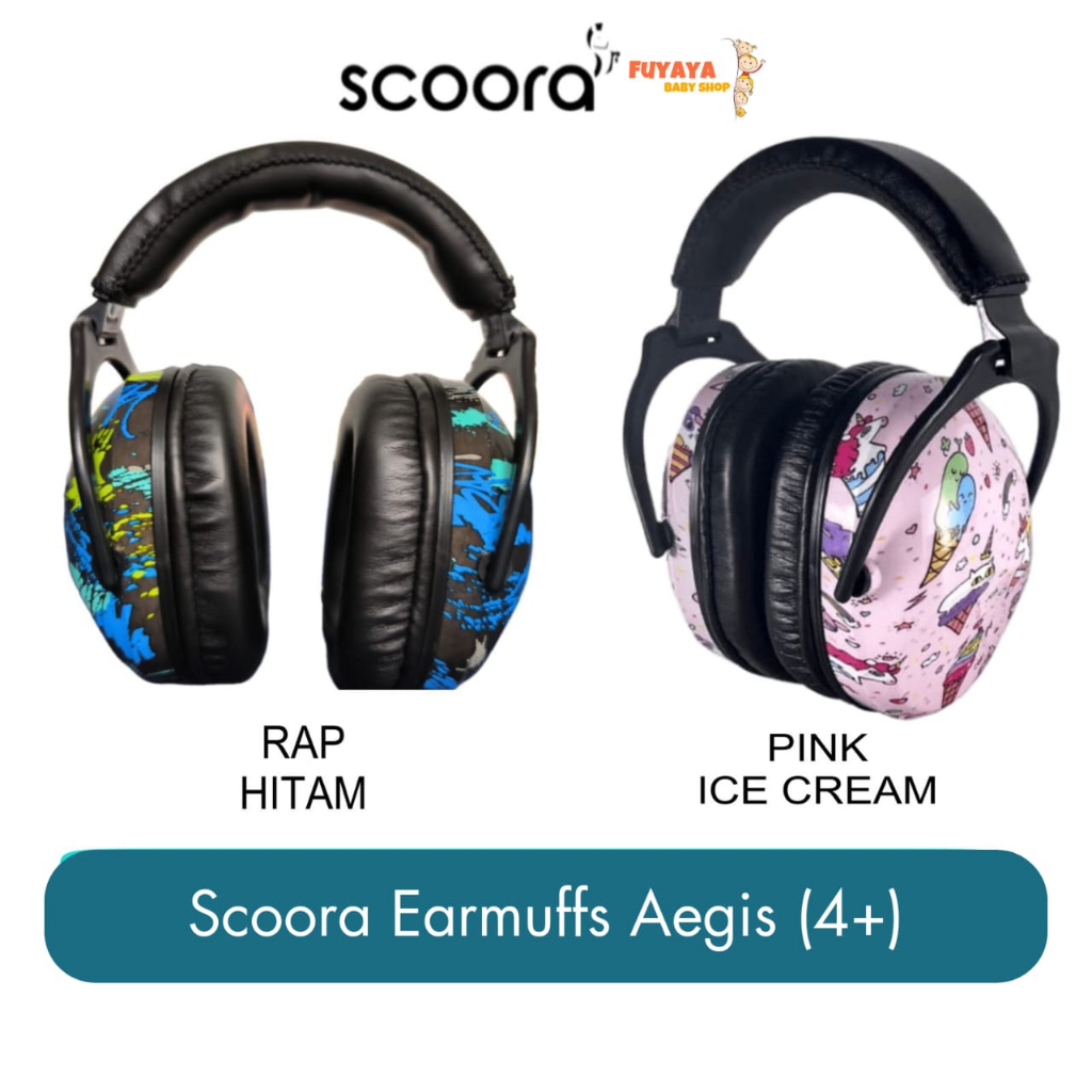 Scoora Cronos AEGIS 耳罩兒童護耳器兒童飛機隔音影院嬰兒 Banz 耳罩旅行護耳器 Scoora 全彩