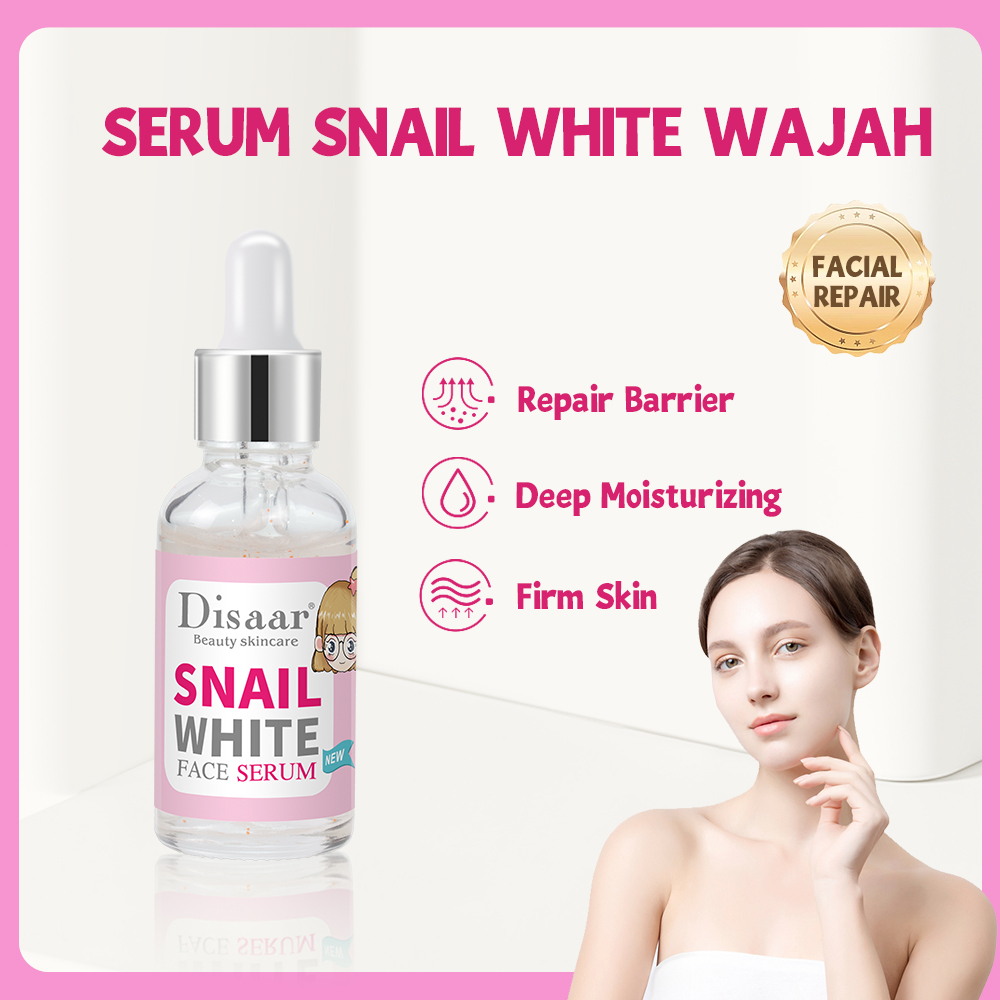 Disaar Snail White煙酰胺Disaar Serum美白天然面部面部保濕精華去除黑色素30ml