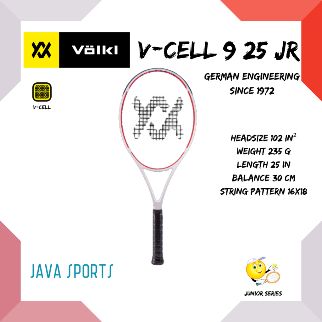 Volkl V-CELL 9 JR 網球拍 Original Junior 102 in2 235g