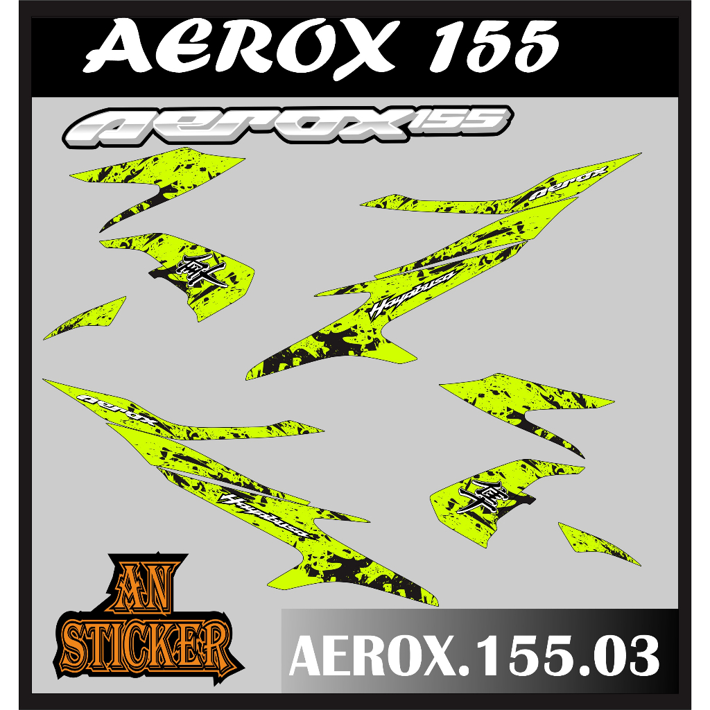 山葉 條紋貼紙 AEROX 155 貼紙 AEROX 155 貼紙 LIS 清單 YAMAHA AEROX 155 代碼