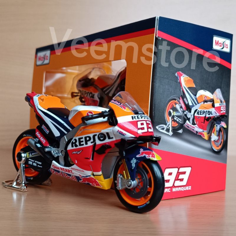 HONDA Maisto 壓鑄 1:18 本田 RCV213 2021 Marq Marquez 93 Repsol M