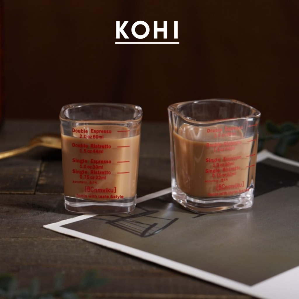 Kohi 咖啡量杯 Double Shot Espresso Glass 咖啡量杯 60ml