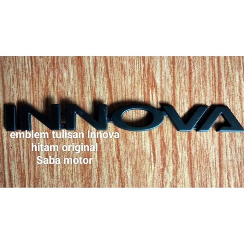 Hitam Innova Writing logo 標誌 2012-2015 原裝黑色