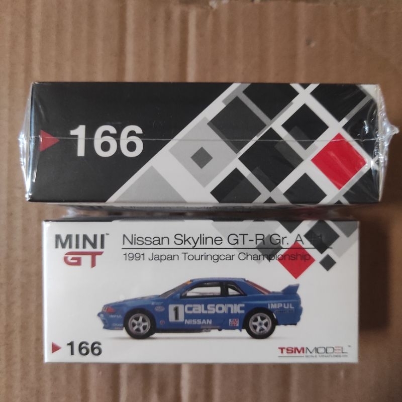 Mini GT 166 NISSAN SKYLINE GTR R32 GR A CALSONIC 1 1991 日本旅行