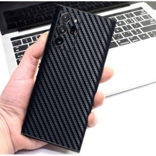 SAMSUNG 三星 S21FE 防刮後碳皮黑色螢幕保護膜碳背 Garskin S21 FE
