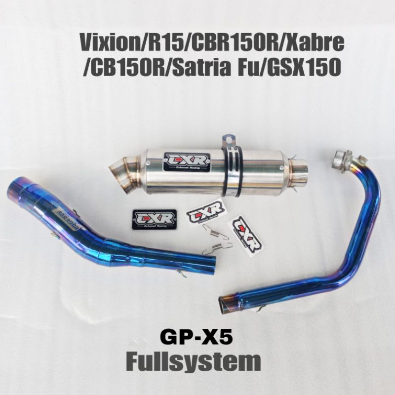 Vixion 賽車排氣/gsx150/r15/cbr150r/cb150r/dll 全系統原裝 CXR 型 GP-X5