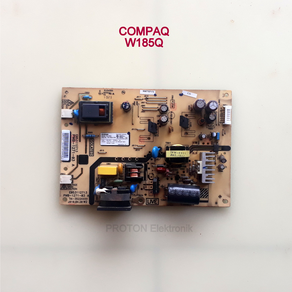 Mesin Psu 液晶顯示器 HP COMPAQ W185Q NM972A HSTND-2511-T CQ1859E