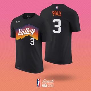 籃球衫男士女士 NBA T 恤籃球 T 恤 Phoenix SUNS NO.3 Chris Paul T 恤 NBA T