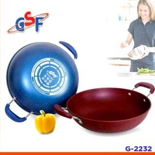 34cm彩色大理石煎鍋 GSF G-2234烹飪煎鍋