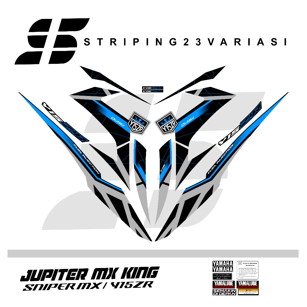 條紋 JUPITER MX KING Y15 ZR EXCITER 150 第 2 版圖形 024