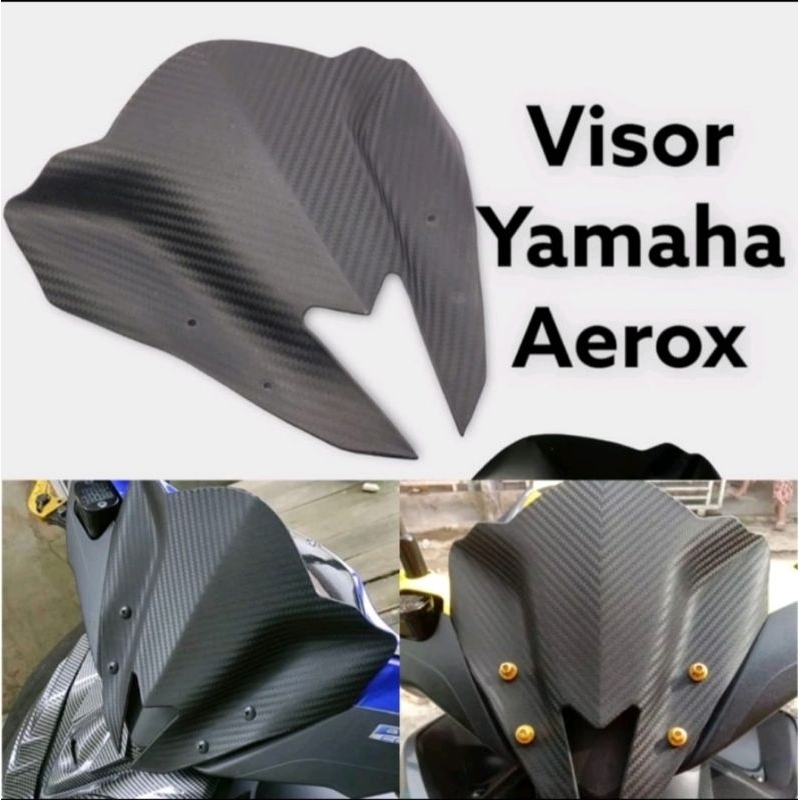 山葉 遮陽板 AEROX yamaha 155 vva 型號末端黑色 carbpn 防碎 pnp AEROX 155